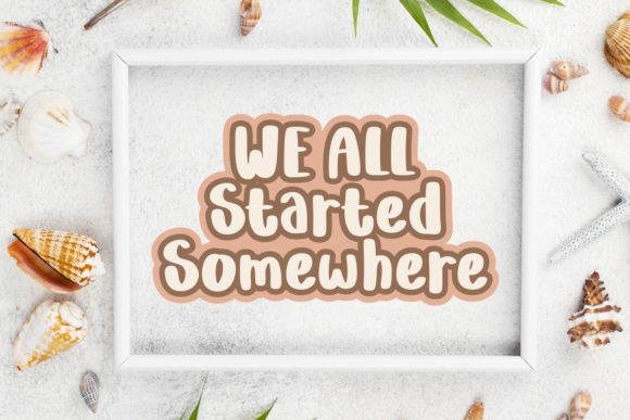 Pink Happy Font PNG with transparent background - Preview 1