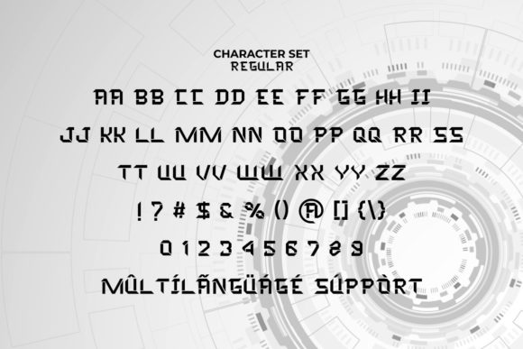 Rapidtech Font PNG with transparent background - Preview 3