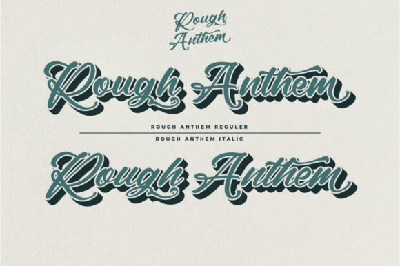 Rough Anthem Font PNG with transparent background - Preview 1