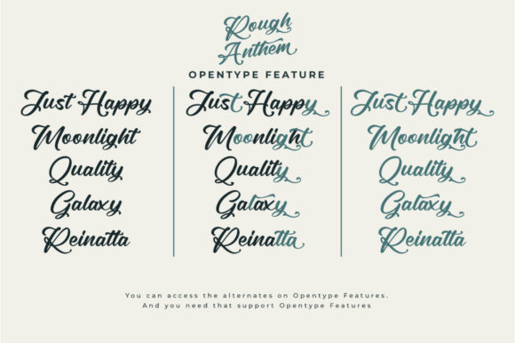 Rough Anthem Font PNG with transparent background - Preview 2