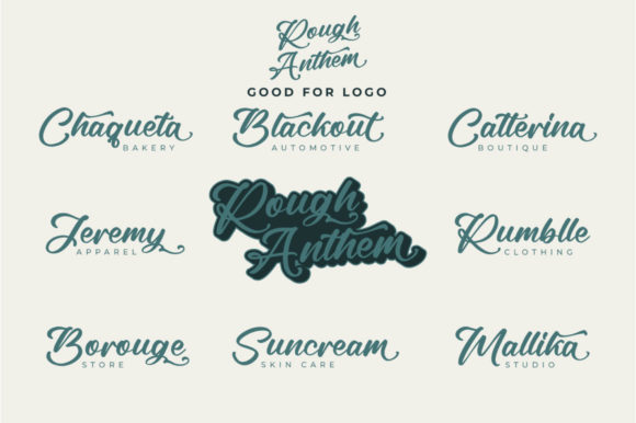 Rough Anthem Font PNG with transparent background - Preview 3