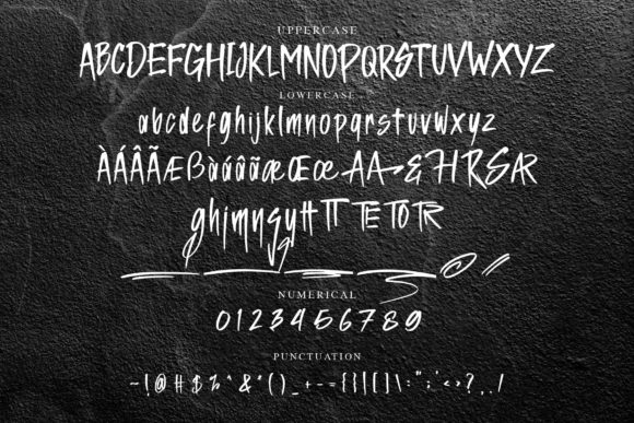 Rush Track Font PNG with transparent background - Preview 3