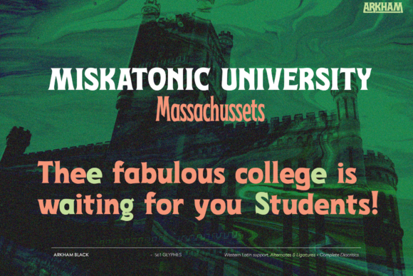 Arkham Font - Preview 2