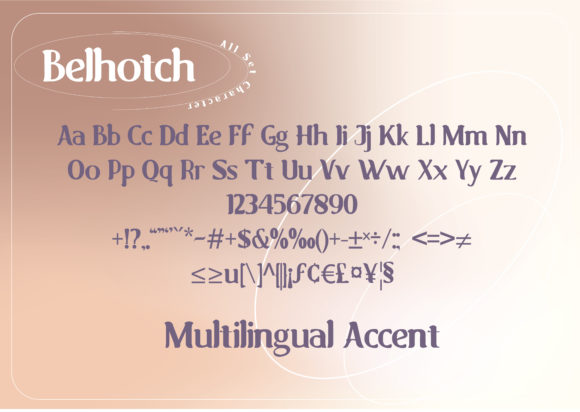 Belhotch Font - Preview 1