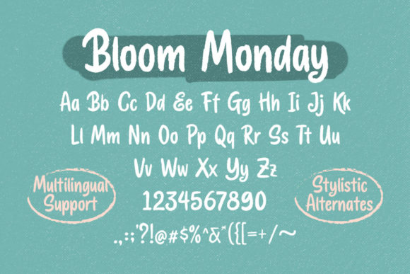 Bloom Monday Font - Preview 4