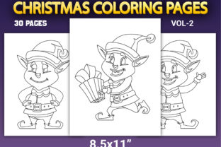 Christmas Coloring Pages Vol-2 Graphic by KDP STORE · Creative Fabrica
