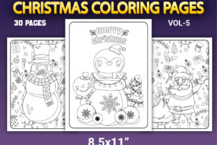 Christmas Coloring Pages Vol-5 Graphic by KDP STORE · Creative Fabrica