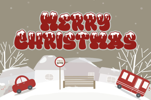 Heavy Snow Font - Preview 2