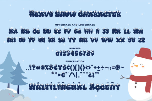 Heavy Snow Font - Preview 4