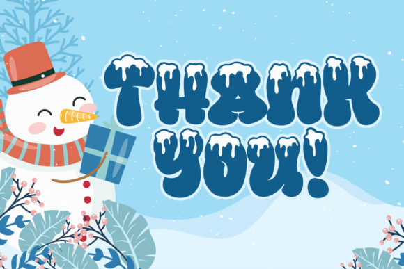 Heavy Snow Font - Preview 5