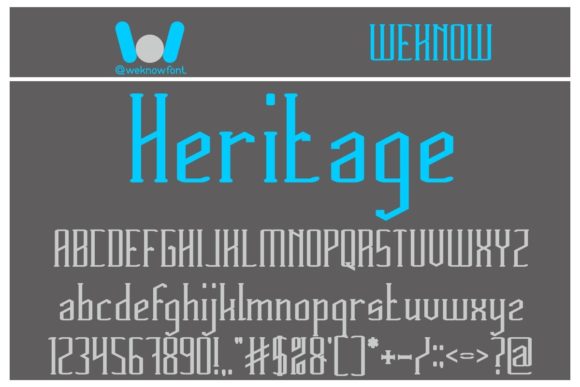Heritage Font - Preview 1