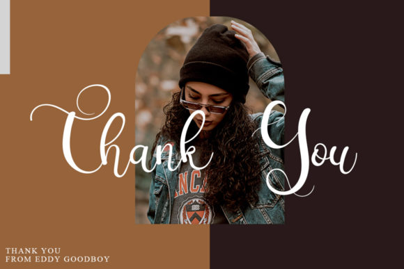 November Caligraphy Font PNG with transparent background - Preview 4