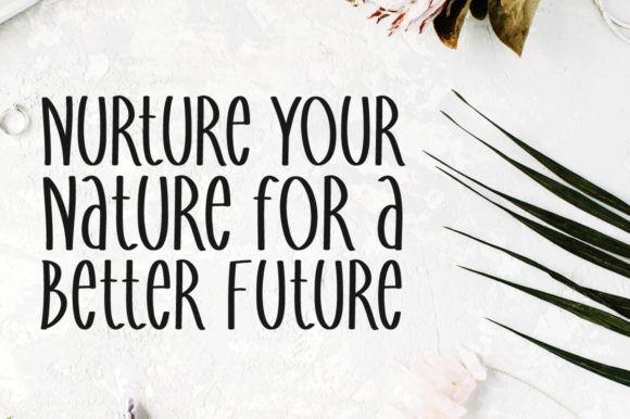 Nurture Happiness Font PNG with transparent background - Preview 3