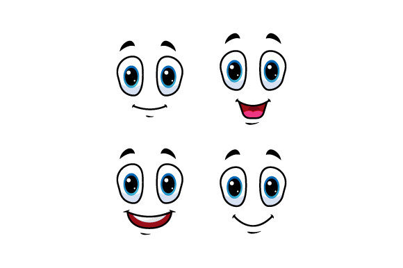 Cartoon Faces Expressions Design Graphic Graphic Templates By Muhammad Rizky Klinsman