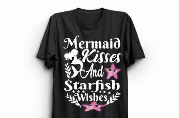 New Trendy Mermaid T-Shirt Design 37 Graphic Print Templates By KIT CRAFT