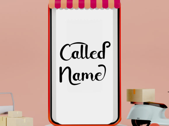 Called Name Font - Preview 5