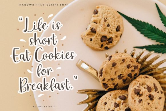 Mister Cookies Font PNG with transparent background - Preview 3