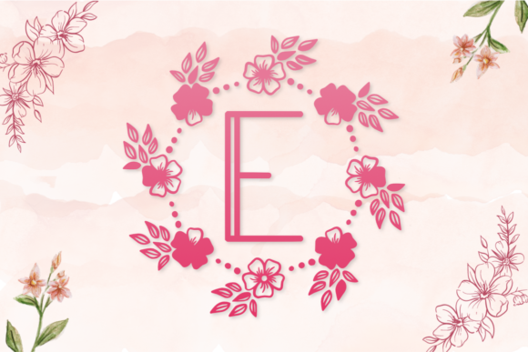Monogram Diana Font PNG with transparent background - Preview 3