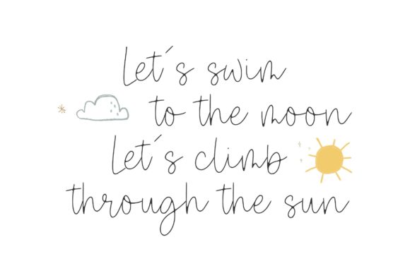 Secretsoul Monoline Font PNG with transparent background - Preview 1