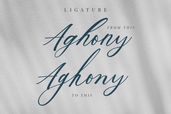 Aghony Font - Preview 1