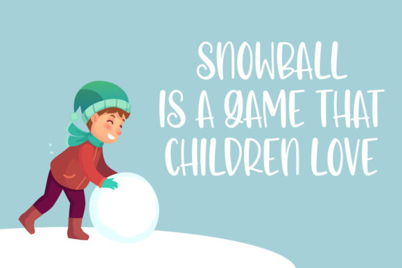 Bounce Snow Font - Preview 1