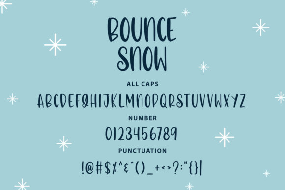 Bounce Snow Font - Preview 2