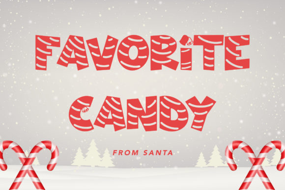 Christmas Candy Font - Preview 3