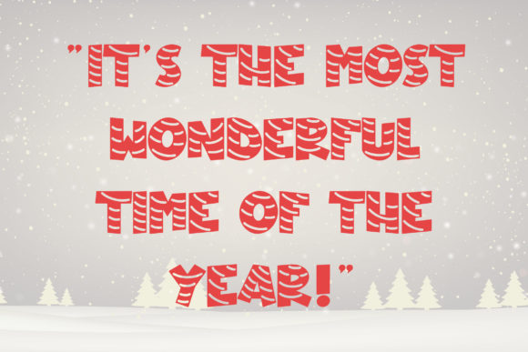 Christmas Candy Font - Preview 5