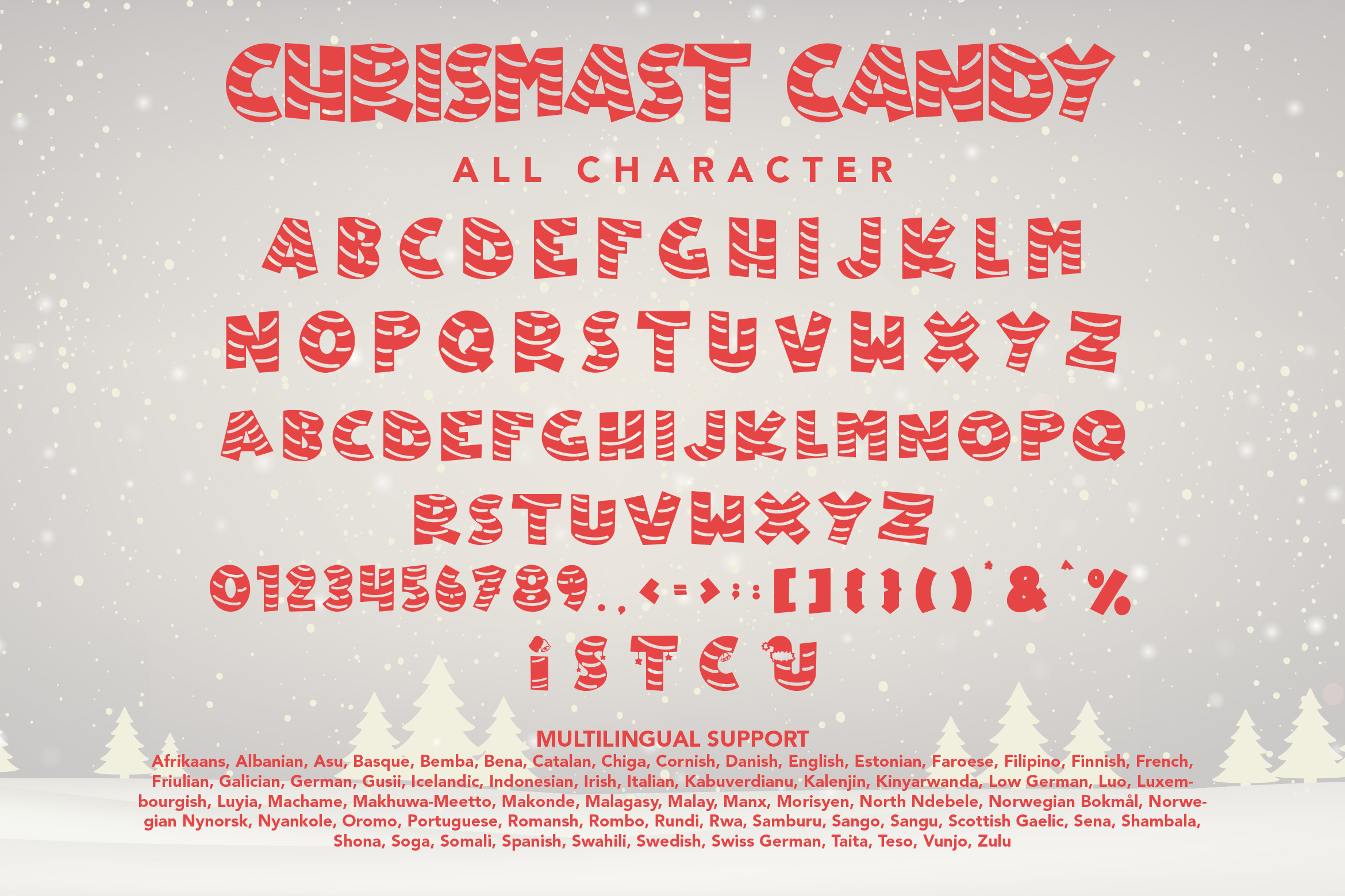 Christmas Candy Font - photo 8