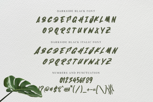 Darkside Font PNG with transparent background - Preview 3
