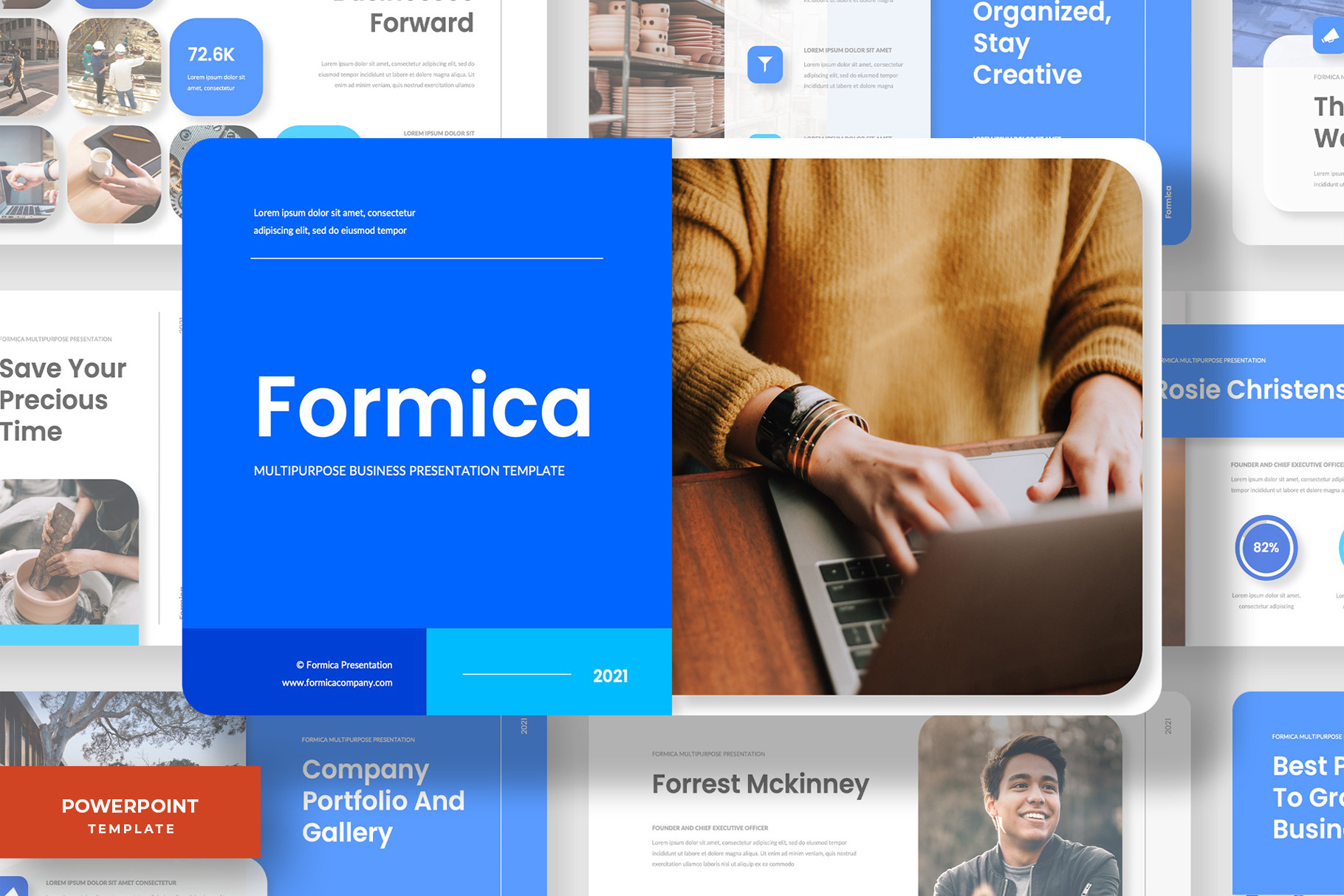 Plantilla de PowerPoint corporativa Formica