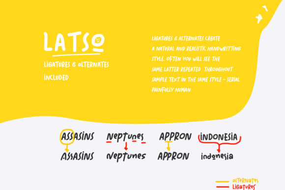 Latso Font PNG with transparent background - Preview 2