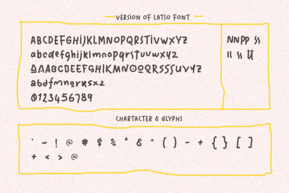 Latso Font PNG with transparent background - Preview 4