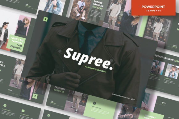 Preview of Men's Fashion Powerpoint Template fashion presentation template