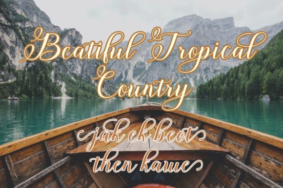 Nelga Script Font PNG with transparent background - Preview 3