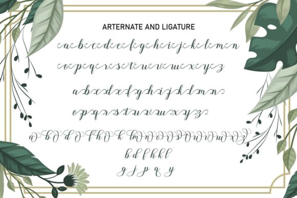 Nelga Script Font PNG with transparent background - Preview 5
