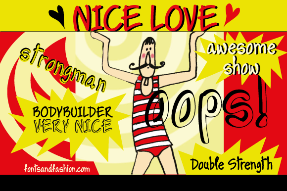 Nice Love Font font preview - 1