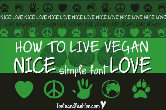 Nice Love Font font preview - 3