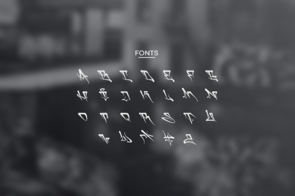 Onif Font PNG with transparent background - Preview 1