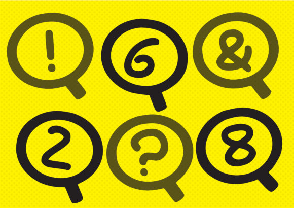 Play Search Font PNG with transparent background - Preview 2