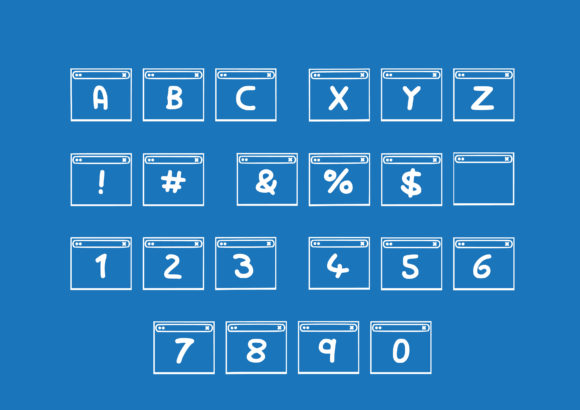 Play Web Page Font PNG with transparent background - Preview 1