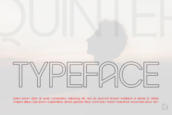 Quinter Font PNG with transparent background - Preview 2