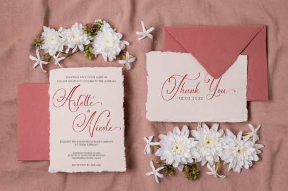 Romantically Font PNG with transparent background - Preview 3
