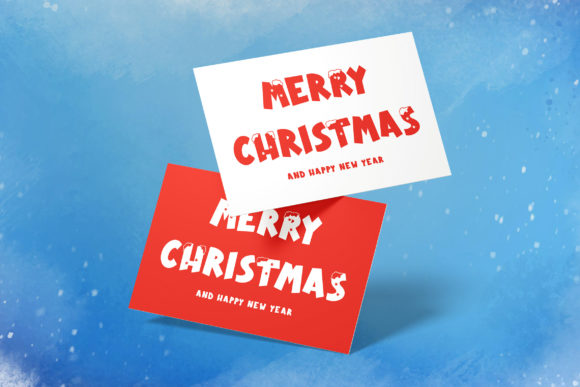 Snow Fall Font PNG with transparent background - Preview 2