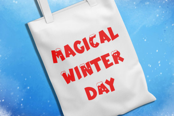 Snow Fall Font PNG with transparent background - Preview 6
