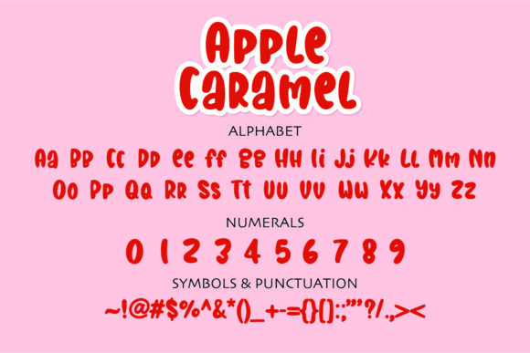 Apple Caramel Font - Preview 1