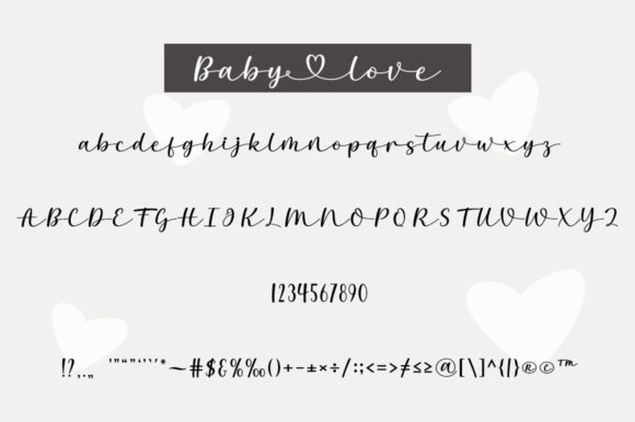 Baby Love Font - Preview 4
