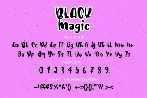 Black Magic Font - Preview 1
