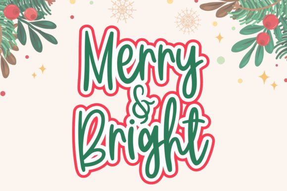 Christmas Joy Font - Preview 1
