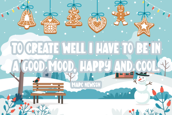 Christmas Place Font PNG with transparent background - Preview 1